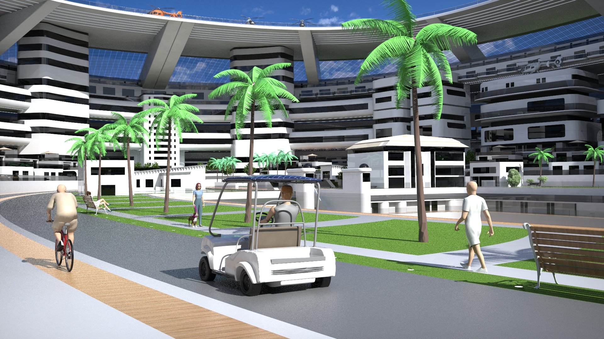 Гигантский плавучий город может стать самой большой яхтой в мире (фото)